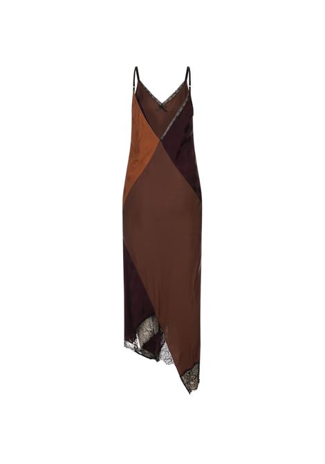 Abito Midi Asimmetrico Patchwork Con Pizzo MOSCHINO | 252EA040355352141