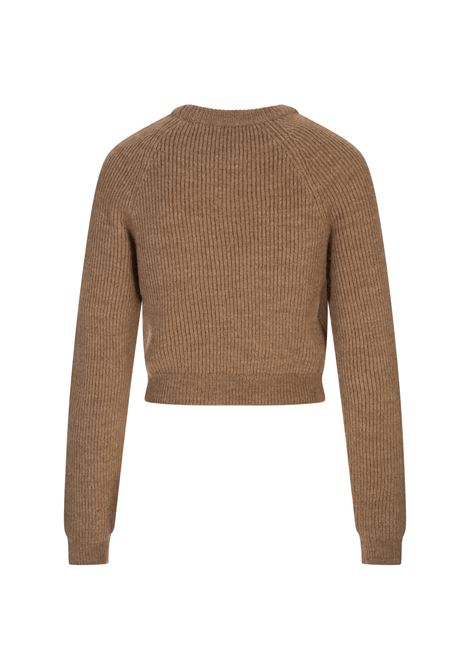 Pullover Biscotto In Lana e Alpaca Golden M MOSCHINO | 252EA093355040096