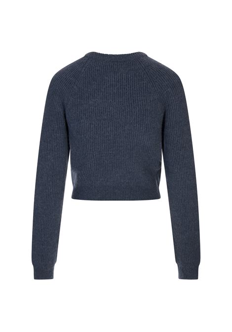 Pullover Blu In Lana e Alpaca Golden M MOSCHINO | 252EA093355040289