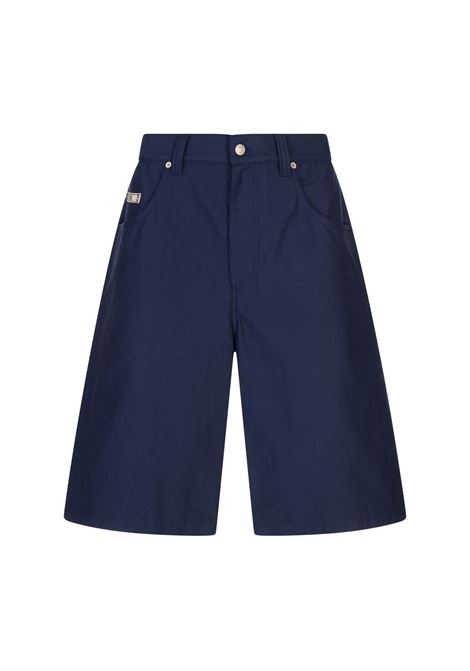 Bermuda in Shantung Di Cotone Blu MOSCHINO | 252ZZA034252160300
