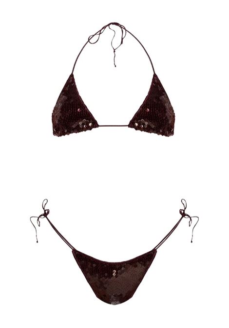 Microkini Marylin Bordeaux OSEREE | ATF257-SEQUINSBURGUNDY