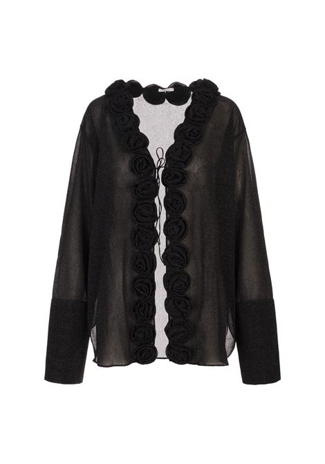 Blusa Lumiere Rose Nera OSEREE | FBF257-LUREXBLACK