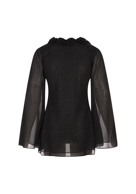 Caftano Lumiere Rose Nero OSEREE | FKF257-LUREXBLACK