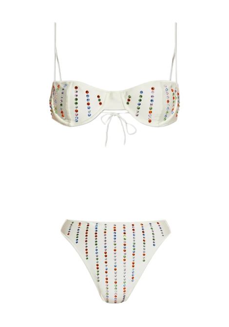 Bikini Gem Balconette Bianco/Multi OSEREE | GBF257-GEMWHITE-MULTICOLOR