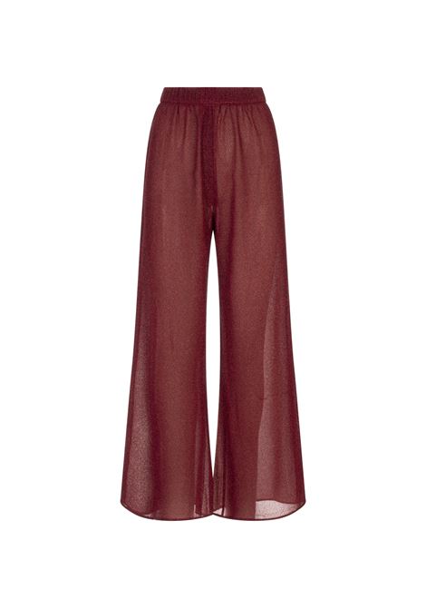 Pantaloni Lumiere Bordeaux OSEREE | LPF202-LUREXBURGUNDY