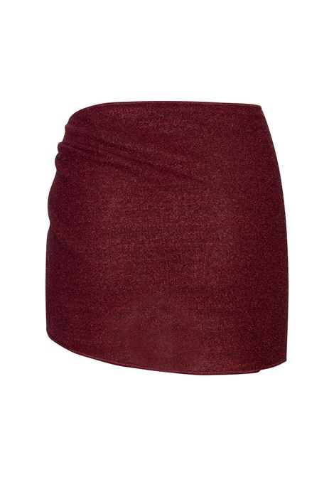 Bordeaux Lumièere Shell Pareo OSEREE | LSXF257-LUREXBURGUNDY