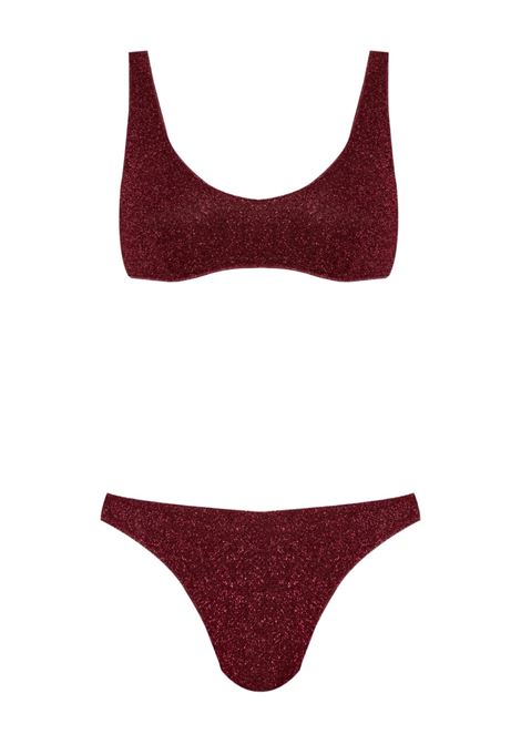 Lumière Sporty Bikini Bordeaux OSEREE | LTF257-LUREXBURGUNDY