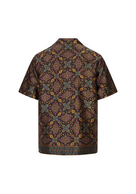 Camicia Bowling Gajardo Viola PANTAMOLLE | SS25-CAMBOW-GAJVIOLA