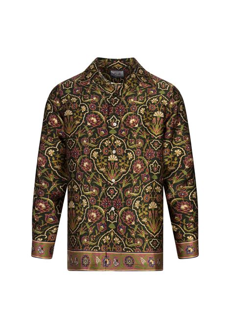 Camicia Pergamen Sketes Verde PANTAMOLLE | SS25-CAMPERG-SKEVERDE