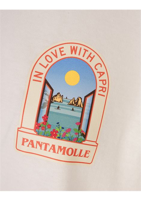 T-Shirt In Love With Capri Bianca PANTAMOLLE | SS25-TSHIRT-CAPRIBIANCO