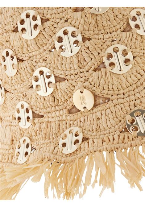 Cappello Bob In Rafia Naturale Con Dischi RABANNE | 25AAA0238NAT055M227