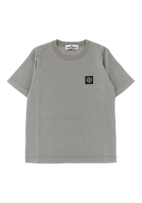 Grey Light Cotton Jersey T-Shirt STONE ISLAND JUNIOR | T-Shirts | S16-2100002 S0047V0064
