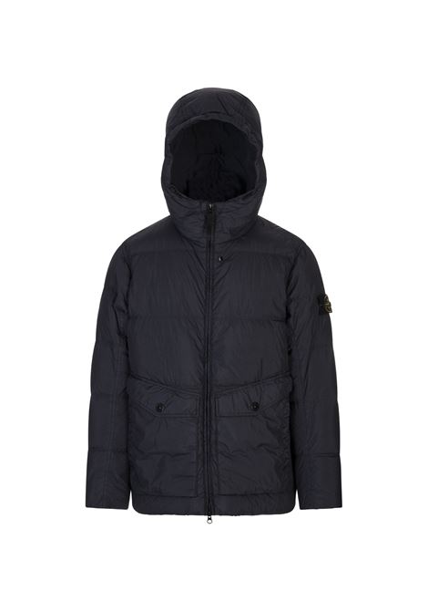 Piumino Blu Navy In Reps Di Nylon Riciclato STONE ISLAND | Capispalla | S15-4100011 S0A23V0020