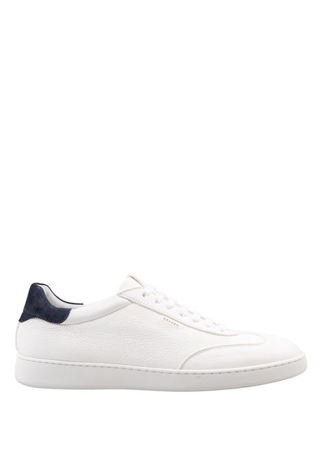 Sneakers Basse Bianche Con Spoiler In Suede Blu STURLINI | 33000BIANCO/BLU