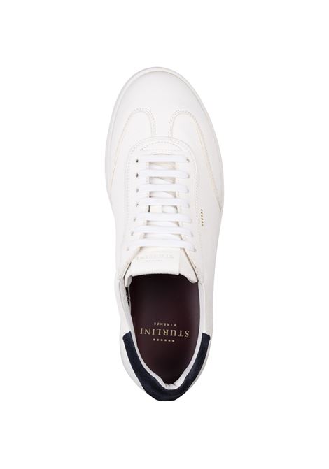 Sneakers Basse Bianche Con Spoiler In Suede Blu STURLINI | 33000BIANCO/BLU