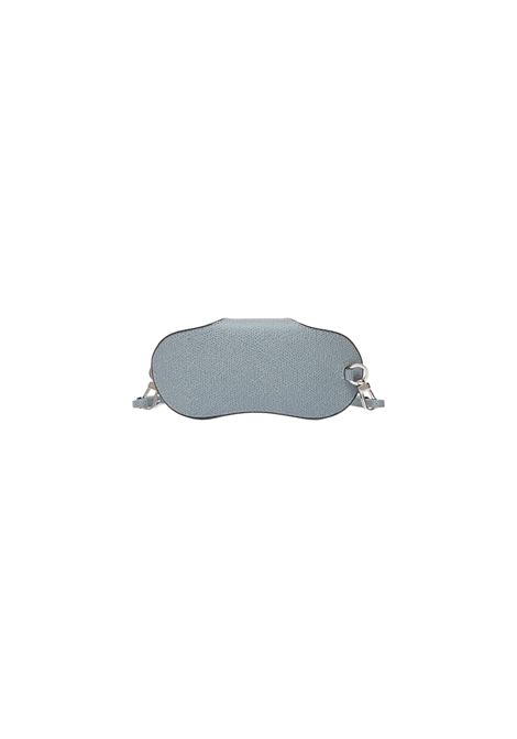 Porta Occhiali con Tracolla Blu Camicia VALEXTRA | SGNL0084028LRLGC99BG