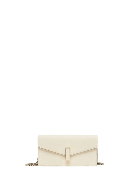 Borsa Clutch Iside Bianco Pergamena VALEXTRA | WBES0082028LOC99WW