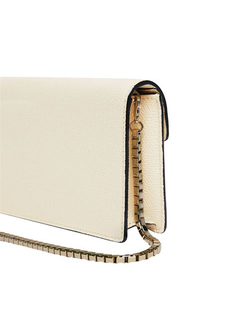 Borsa Clutch Iside Bianco Pergamena VALEXTRA | WBES0082028LOC99WW