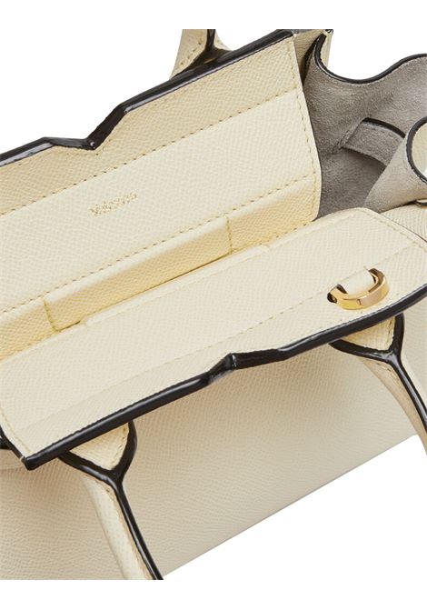 Mini Borsa a Tracolla Milano Bianco Pergamena VALEXTRA | WBMI0005010LOC99WW