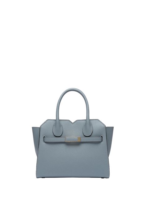 Borsa a Due Manici Milano Mini Blu Niagara VALEXTRA | WBMI0006010LOC99BG