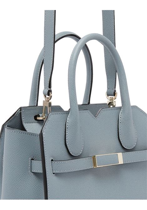 Borsa a Due Manici Milano Mini Blu Niagara VALEXTRA | WBMI0006010LOC99BG