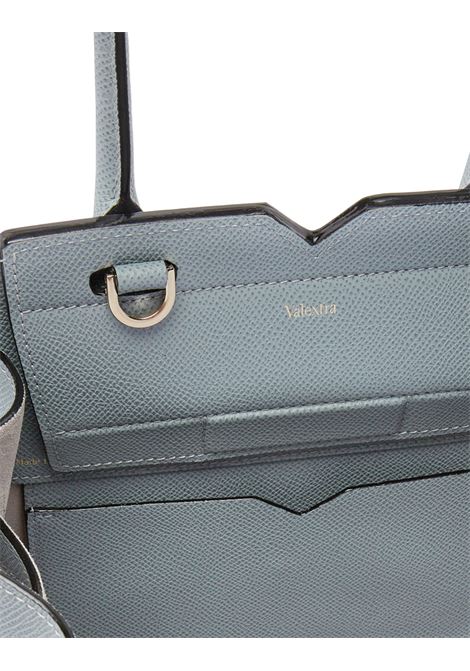 Borsa a Due Manici Milano Mini Blu Niagara VALEXTRA | WBMI0006010LOC99BG