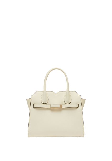 Borsa a Due Manici Milano Mini Bianco Pergamena VALEXTRA | WBMI0006010LOC99WW