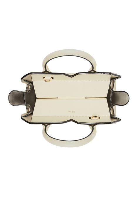 Borsa a Due Manici Milano Mini Bianco Pergamena VALEXTRA | WBMI0006010LOC99WW