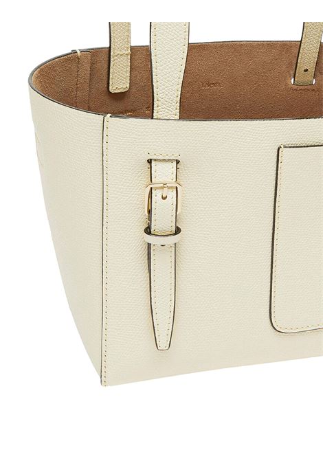 Borsa a Secchiello Soft Micro Bianco Pergamena VALEXTRA | WBSF0090028LOCTFWW