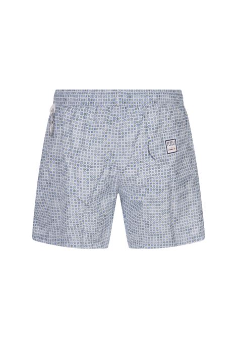 Swim Shorts Con Micro Pattern Di Pois e Fiori FEDELI | 00318-C099559