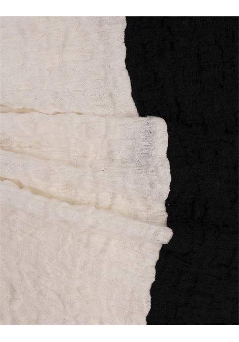Abito Lungo In Crepe Bianco e Nero MSGM | 3842MDA29Y-25731799