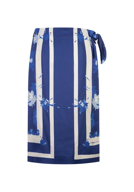 Gonna In Viscosa Stampata Blu Cobalto MSGM | 3842MDD11A-25735486
