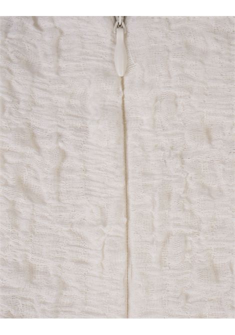Top Stropicciato Bianco Con Fondo Peplum MSGM | 3842MDT05-25731701