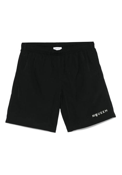 Costume Da Bagno Nero con Logo Frontale ALEXANDER MCQUEEN | Costumi da bagno | 828381-4419Q1000