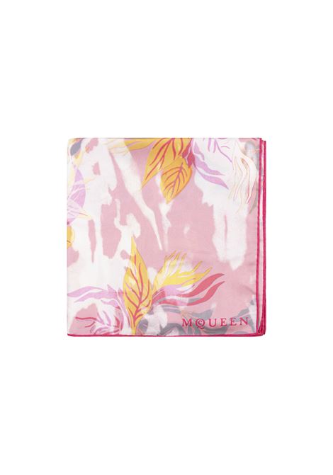 Floral Scarf in Pink/White ALEXANDER MCQUEEN | Scarfs | 832473-3001Q5878