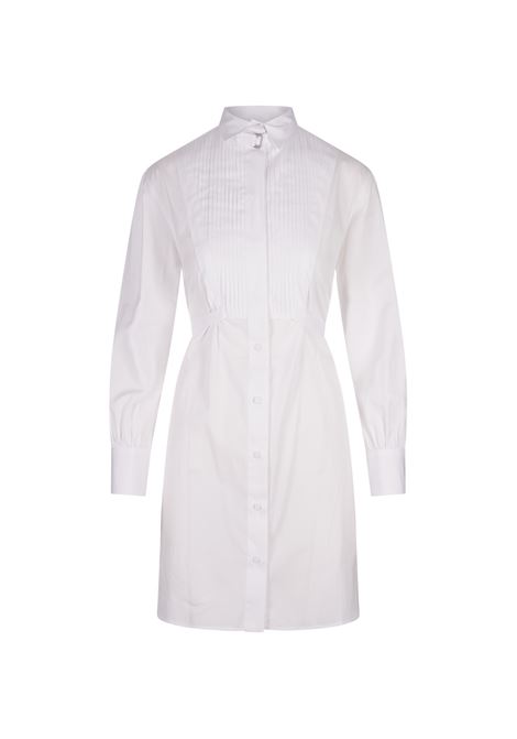 Oversized Shirt Dress in Optical White ALEXANDER MCQUEEN | Dress And Jumpsuit | 834043-QAABS9000