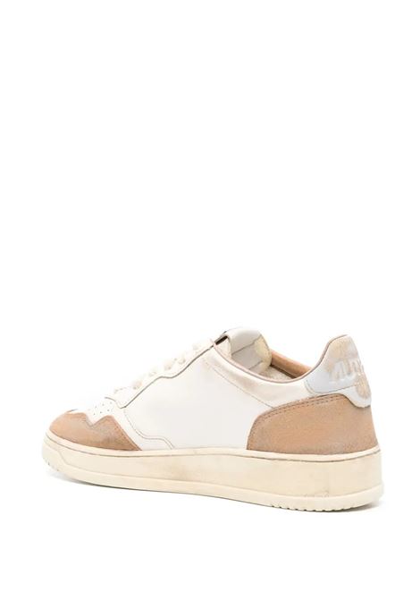 Medalist Super Vintage Sneakers In Cognac and Microchip Color Leather and Suede AUTRY | AVLMLS06