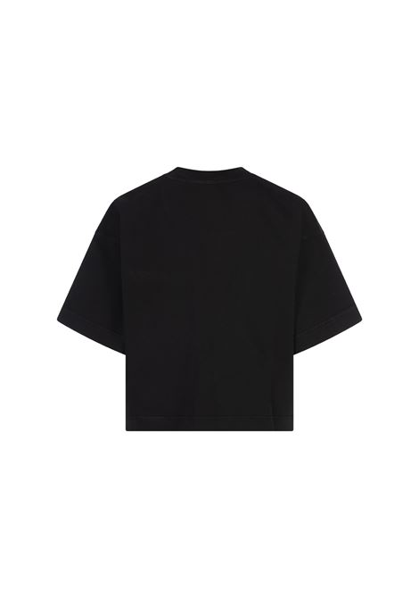 T-Shirt Boxy Nera Con Logo In Tono AUTRY | TSPW11OK