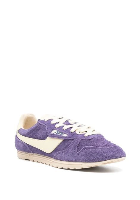 Sneakers Windspin In Suede E Pelle Ultraviolet E Rutabaga AUTRY | WSLWUB16