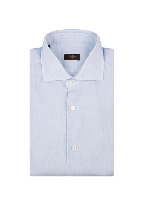 Camicia Culto In Lino Azzurro BARBA | K1U13P01470670002