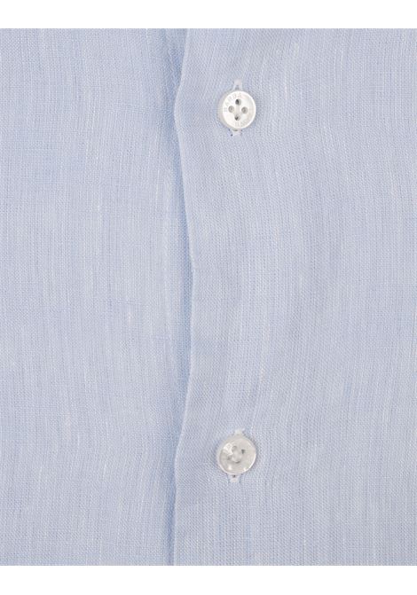 Camicia Culto In Lino Azzurro BARBA | K1U13P01470670002