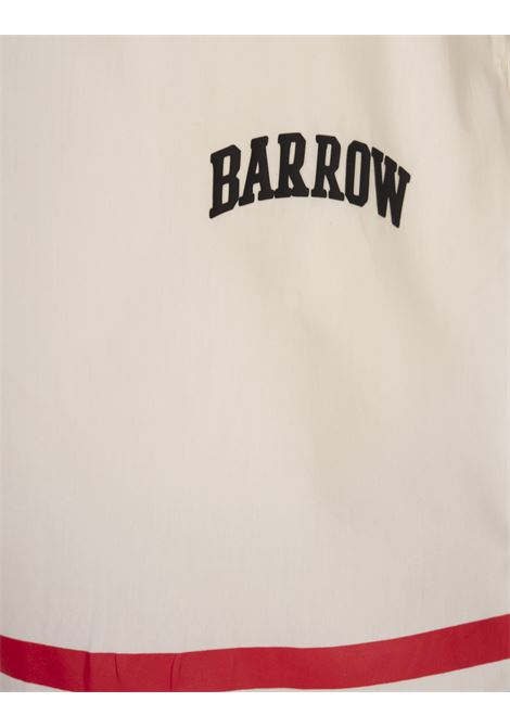White Bermuda Shorts With Bands On The Bottom BARROW | S5BWUABE093BW029