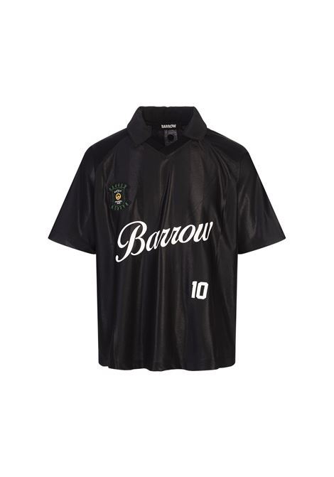 Black Triacetate T-shirt With Print BARROW | S5BWUATH096110