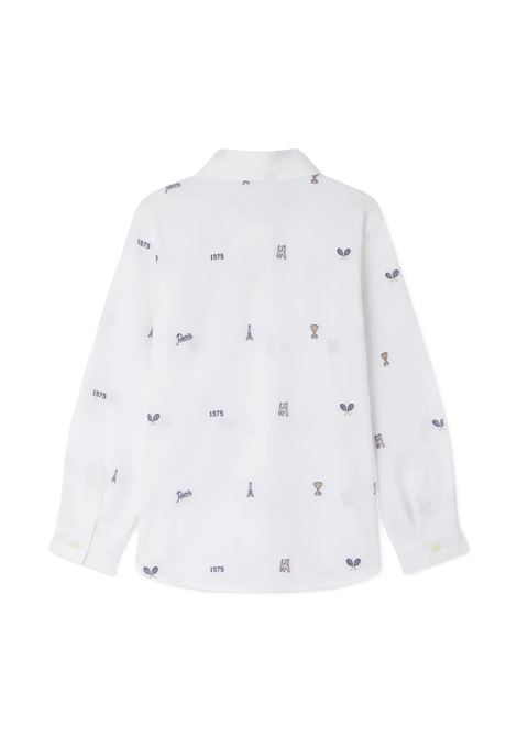 Camicia Daho Bianca Con Motivo Di Cani Blu BONPOINT | S05BSHW00005970