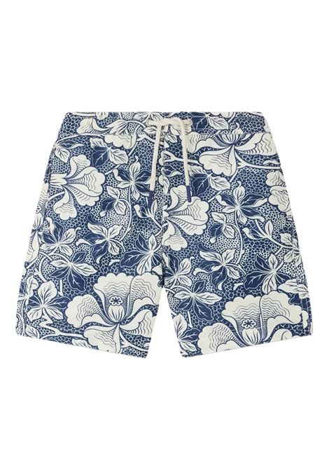 Costume da Bagno Ariel Blu Con Motivo Floreale BONPOINT | S05BSSW00001515