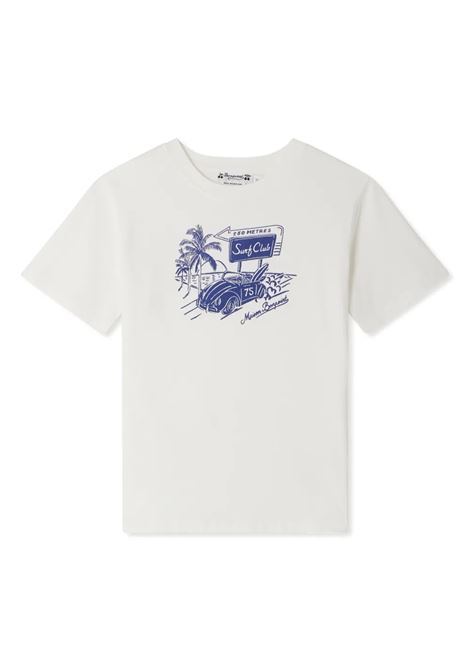 T-shirt Thibald Bianca con Stampa Auto BONPOINT | S05BTSK00018102