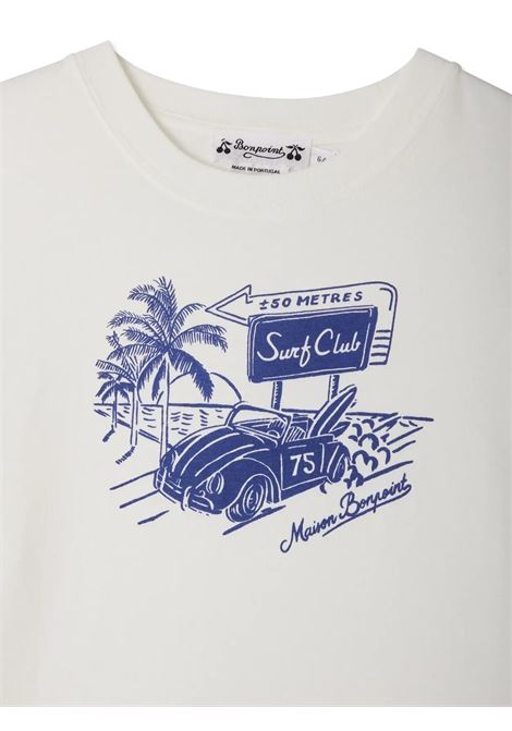 T-shirt Thibald Bianca con Stampa Auto BONPOINT | S05BTSK00018102