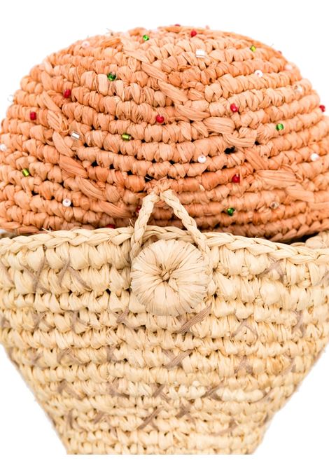 Borsa in Rafia Elida Con Stampa di Gelato BONPOINT | S05GBAW00004025
