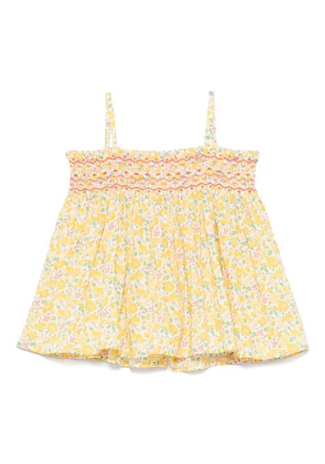 Blusa Arricciata Apolline In Tessuto Liberty Giallo BONPOINT | S05GBLW00021534B