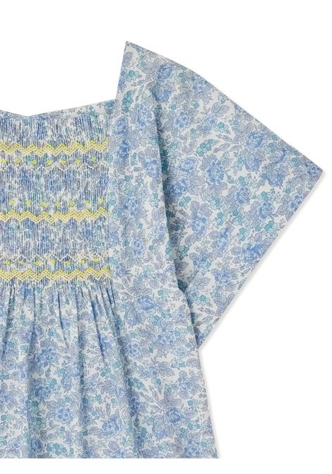 Abito Smock Paysanne In Tessuto Liberty Azzurro BONPOINT | S05GDRW00050510A